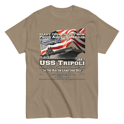 USS TRIPOLI LHA-17 Amphibious Assault Ship T-Shirt, Comancha Tee,