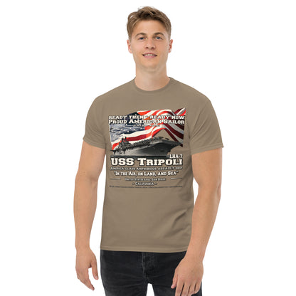 USS TRIPOLI LHA-7 Amphibious Assault Ship T-shirt