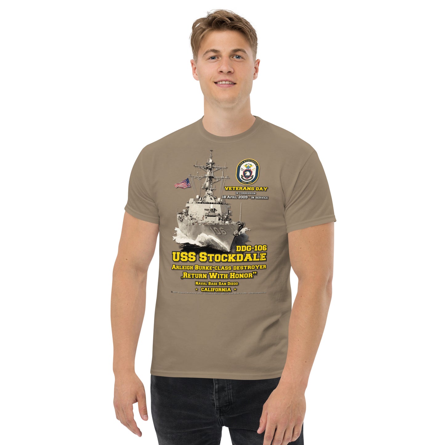 USS STOCKDALE DDG-106 Destroyer t-shirt