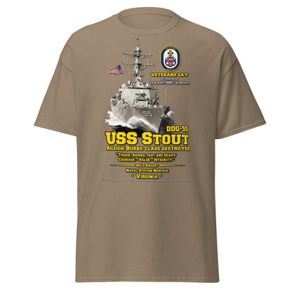 USS STOUT DDG-55 Destroyer t-shirt