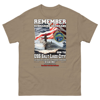 USS SALT LAKE CITY SSN-716 Submarine t-shirt