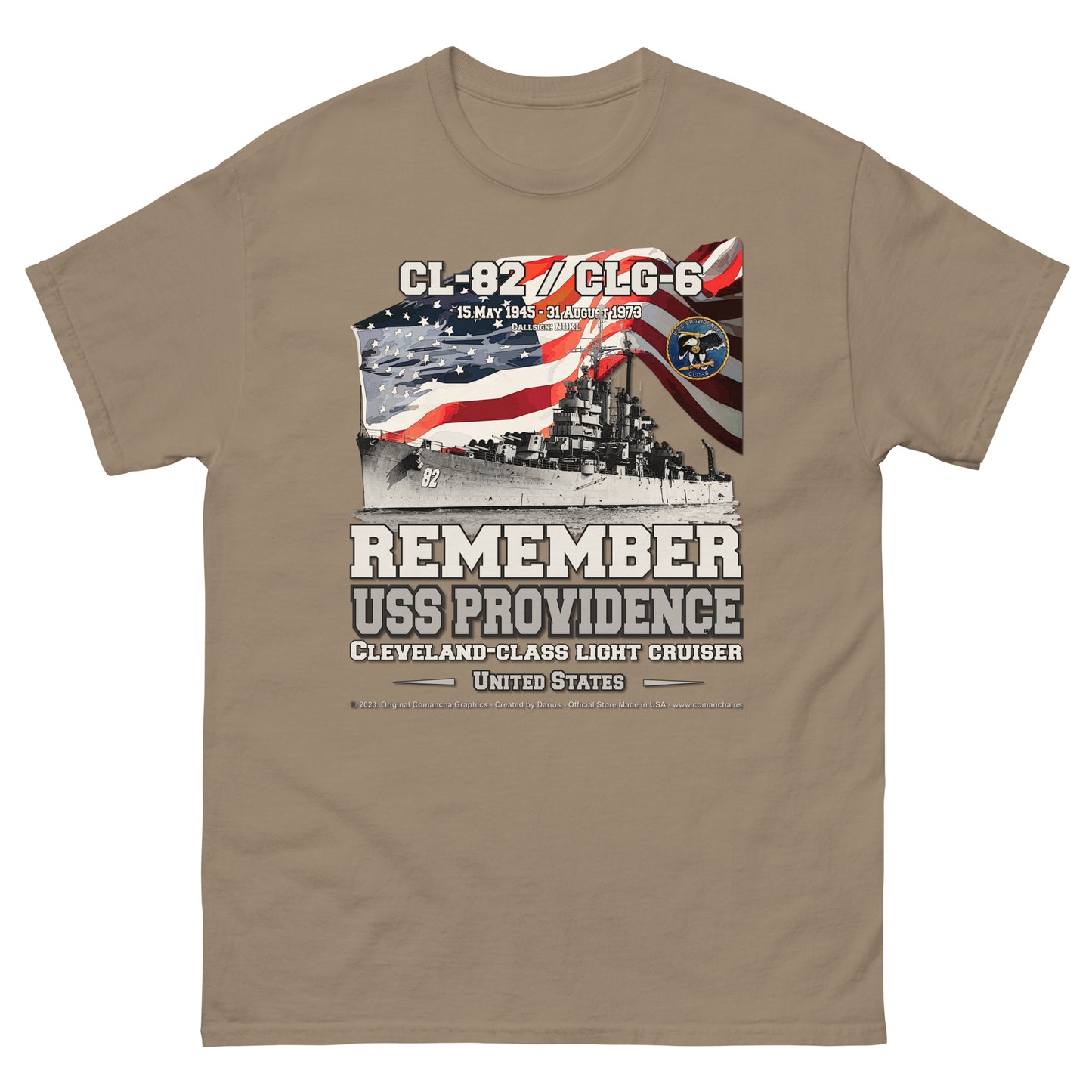 USS PROVIDENCE CL-82 Light Cruiser T-Shirt