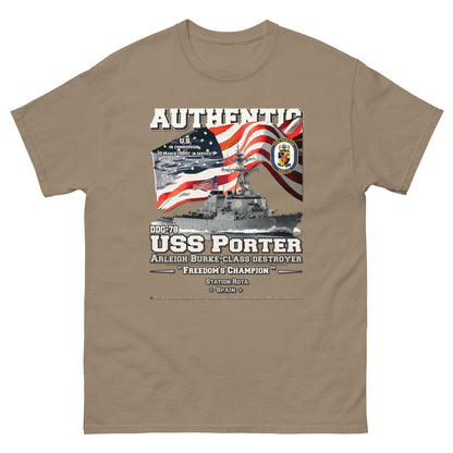 USS PORTER DDG-78 Destroyer T-Shirt