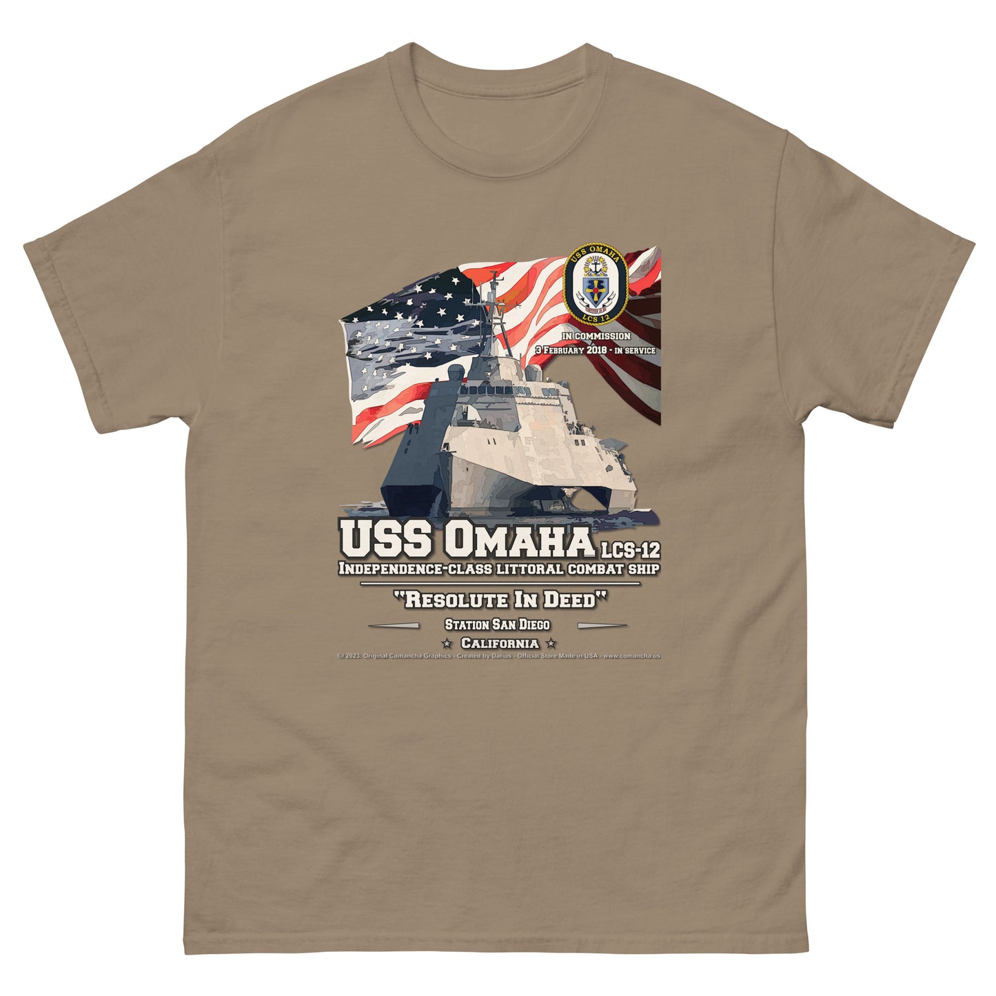 USS OMAHA LCS-12 Littoral Combat Ship T-Shirt