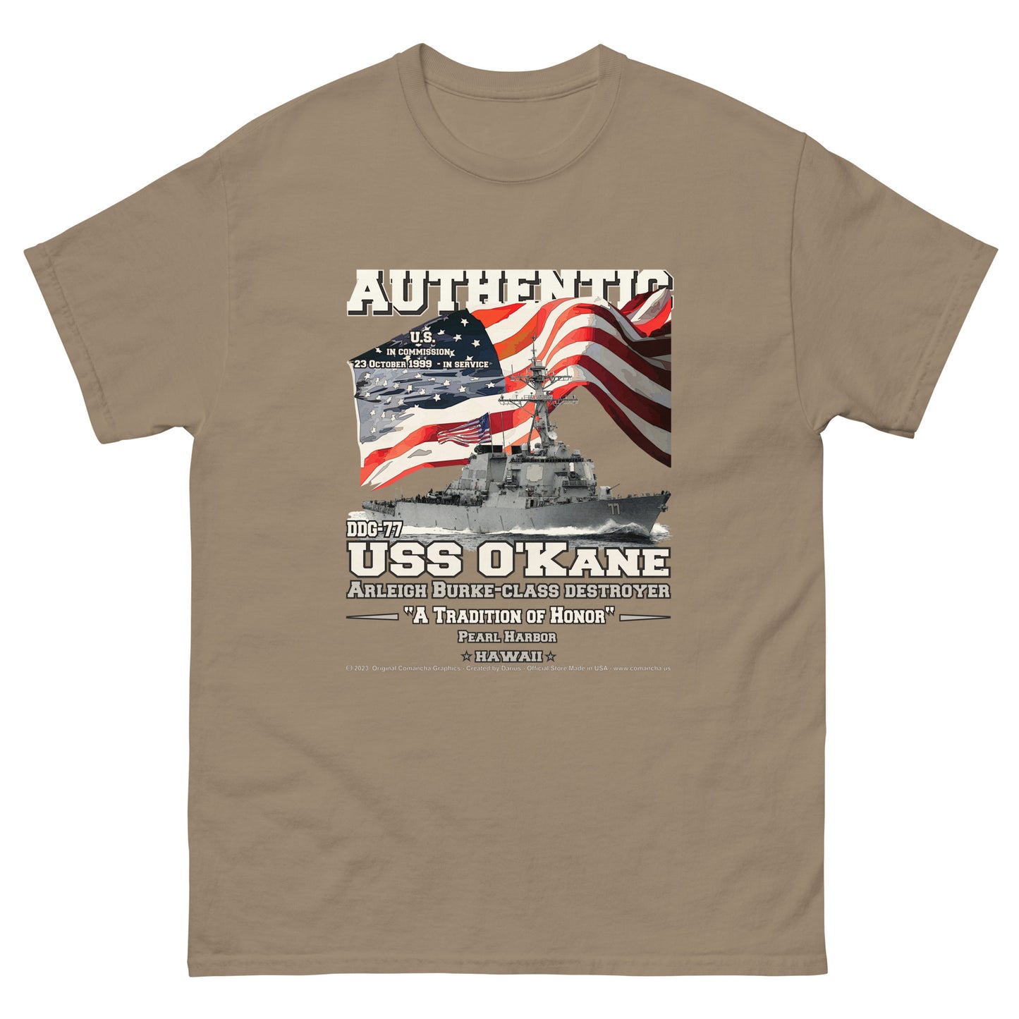 USS OKANE DDG-77 Destroyer T-shirt