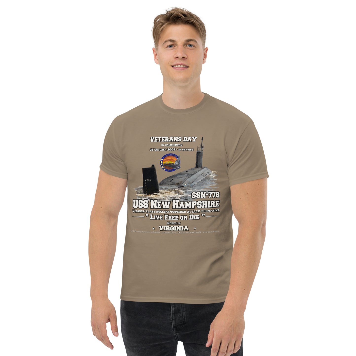 USS NEW HAMPHIRE SSN-778 Submarine t-shirt