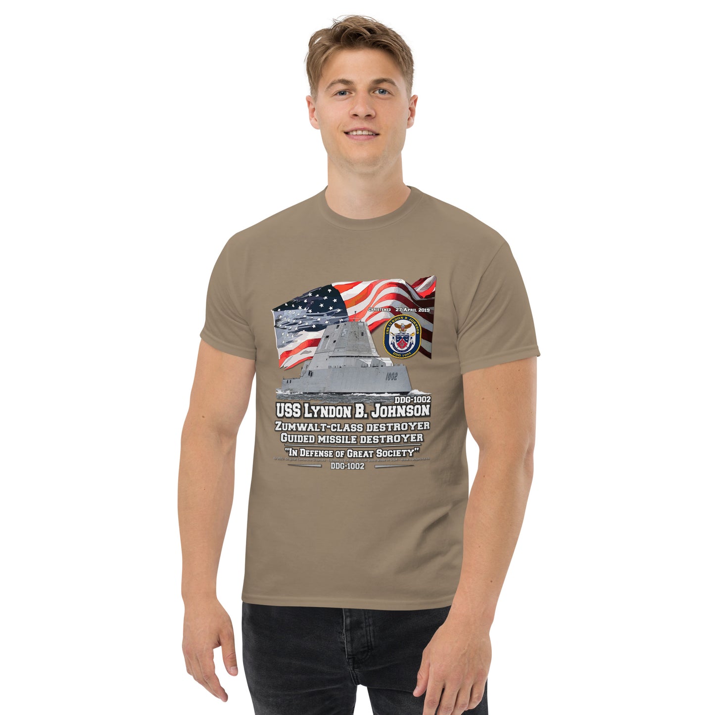 USS LYNDON B. JOHNSON DDG1002 Destroyer T-Shirt