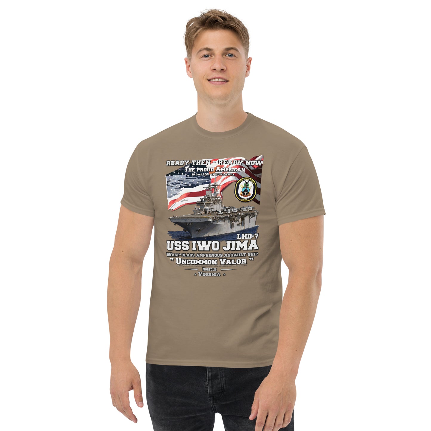 USS IWO JIMA LHD-7 Amphibious Assault Ship t-shirt