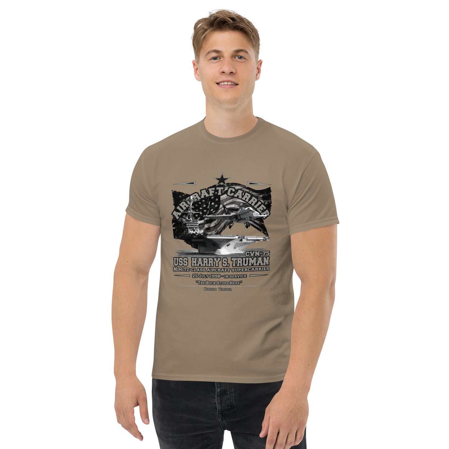 USS HARRY TRUMAN CVN-75 Aircraft Carrier T-shirt