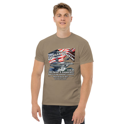 USS DWIGHT EISENHOWER CVN-69 Aircraft Carrier Veterans Classic Tee