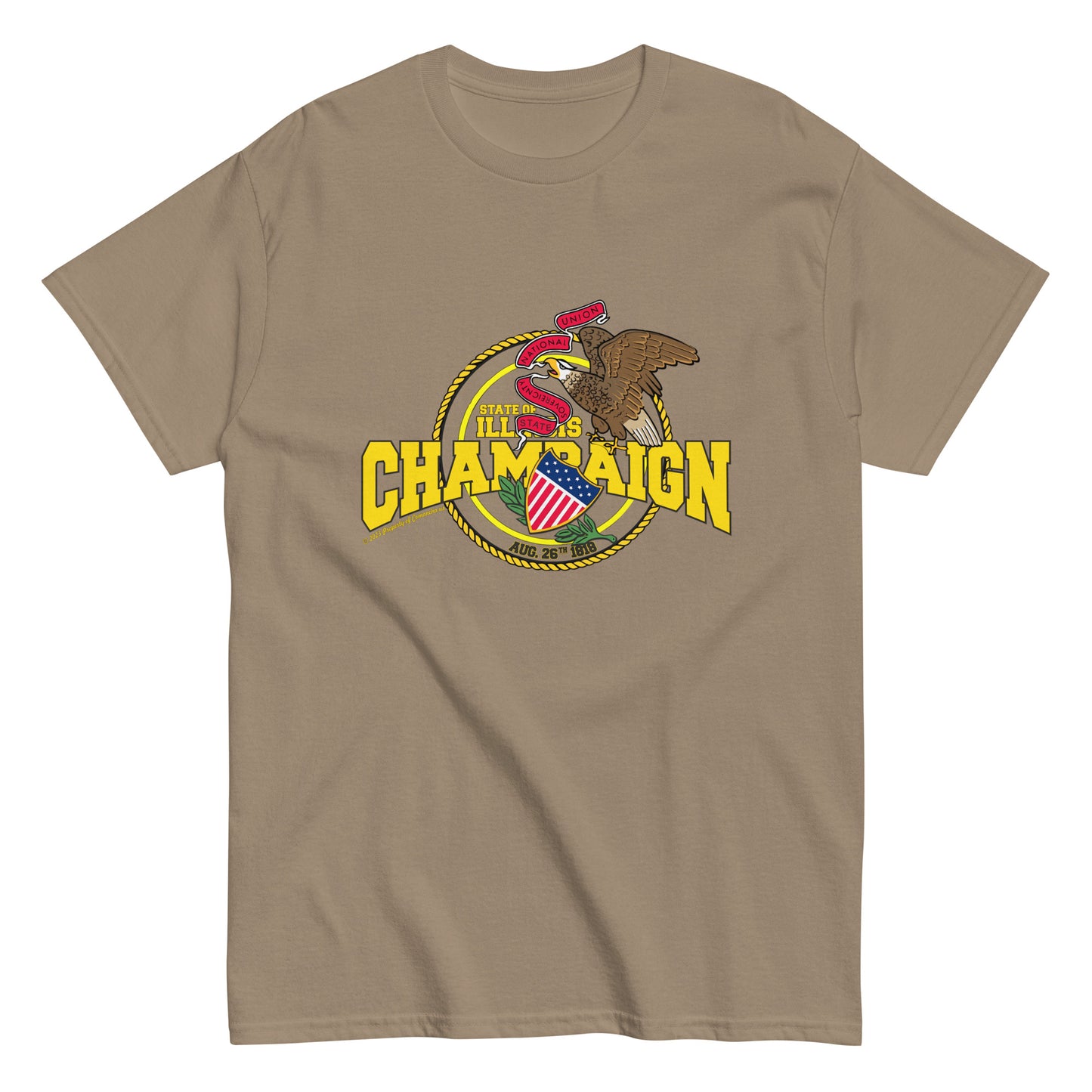 Champaign city t-shirt, Champaign t-shirt,Illinois T-Shirt, Comancha Graphics,