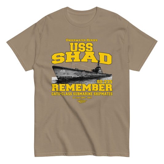 USS Shad SS-235 Submarine t-shirt