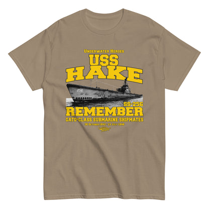 USS Hake SS/AGSS-256 Submarine t-shirt