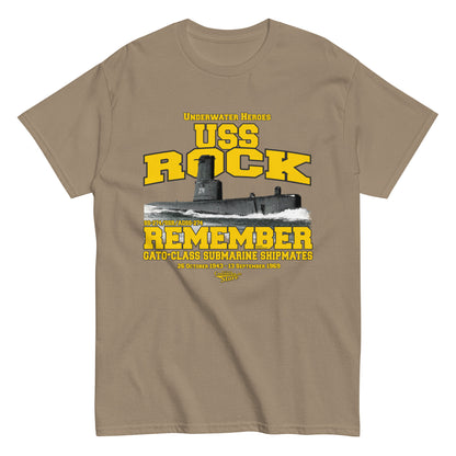 USS Rock SS/SSR/AGSS-274 Submarine t-shirt