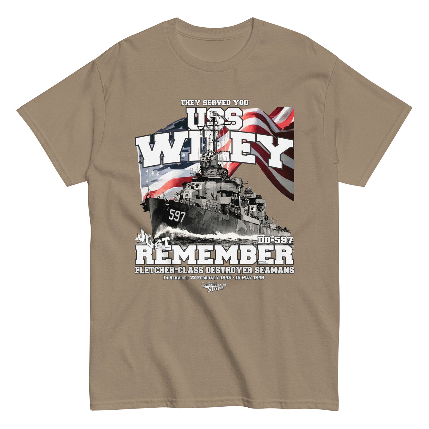 USS Wiley DD-597 Destroyer T-shirt