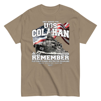 USS Colahan DD-658 destroyer t-shirt