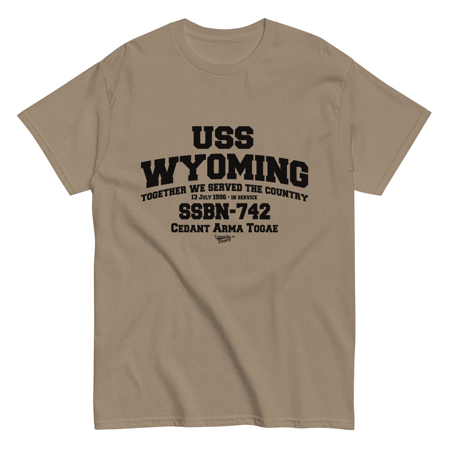 USS WYOMING SSBN-742 Submarine Shipmates T-shirt