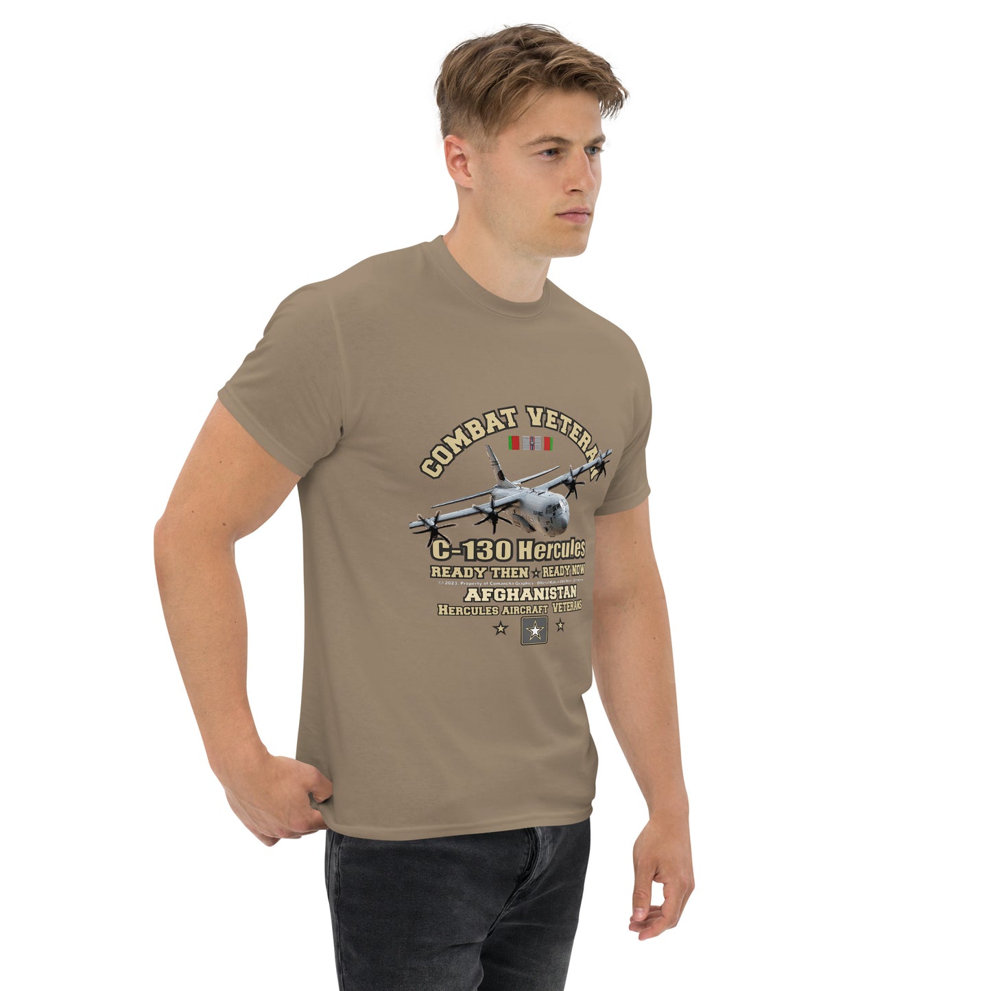 C-130 HERCULES t-shirt,Afghanistan veterans T-shirt, US Army tee,comancha graphics,