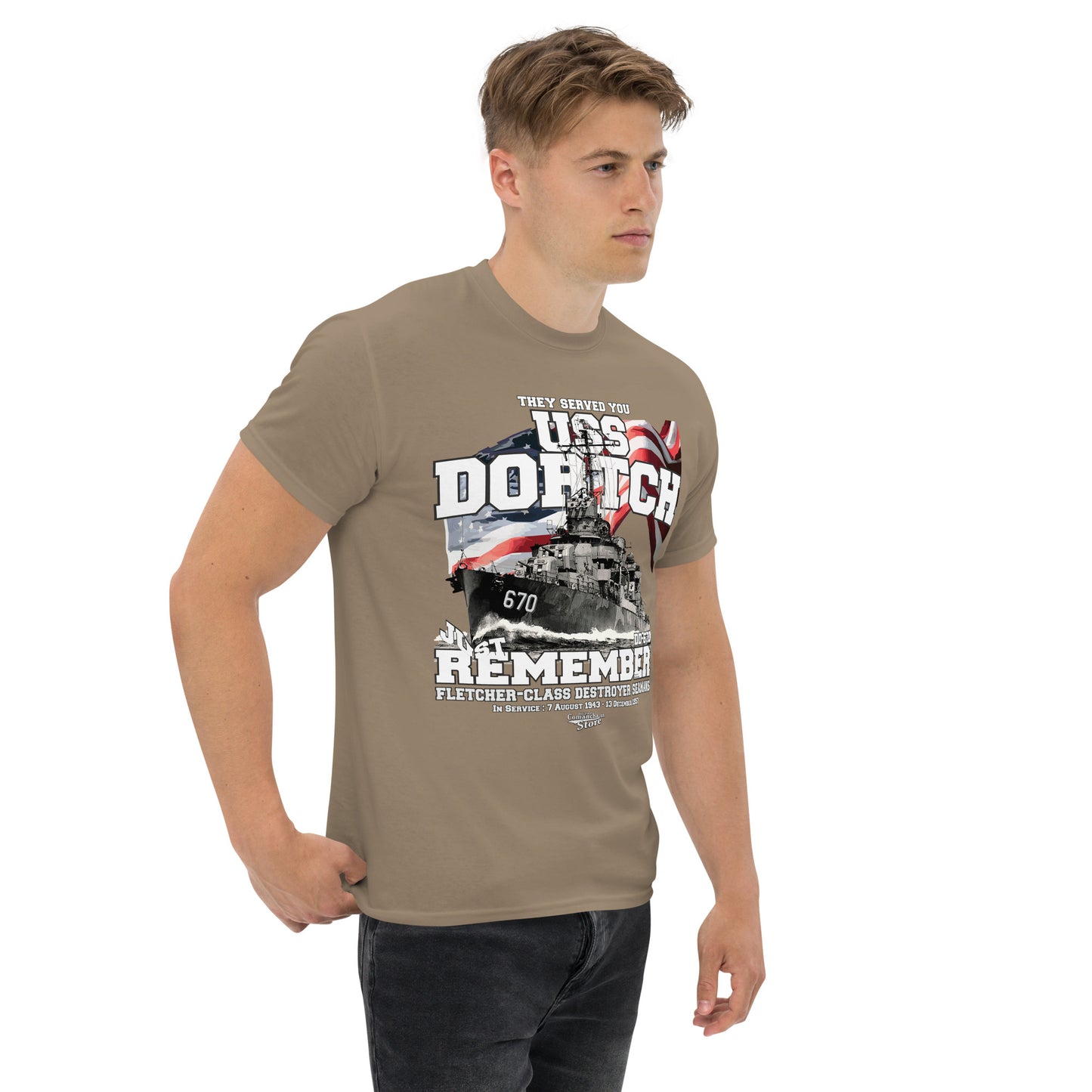 USS Dortch DD-670 destroyer t-shirt