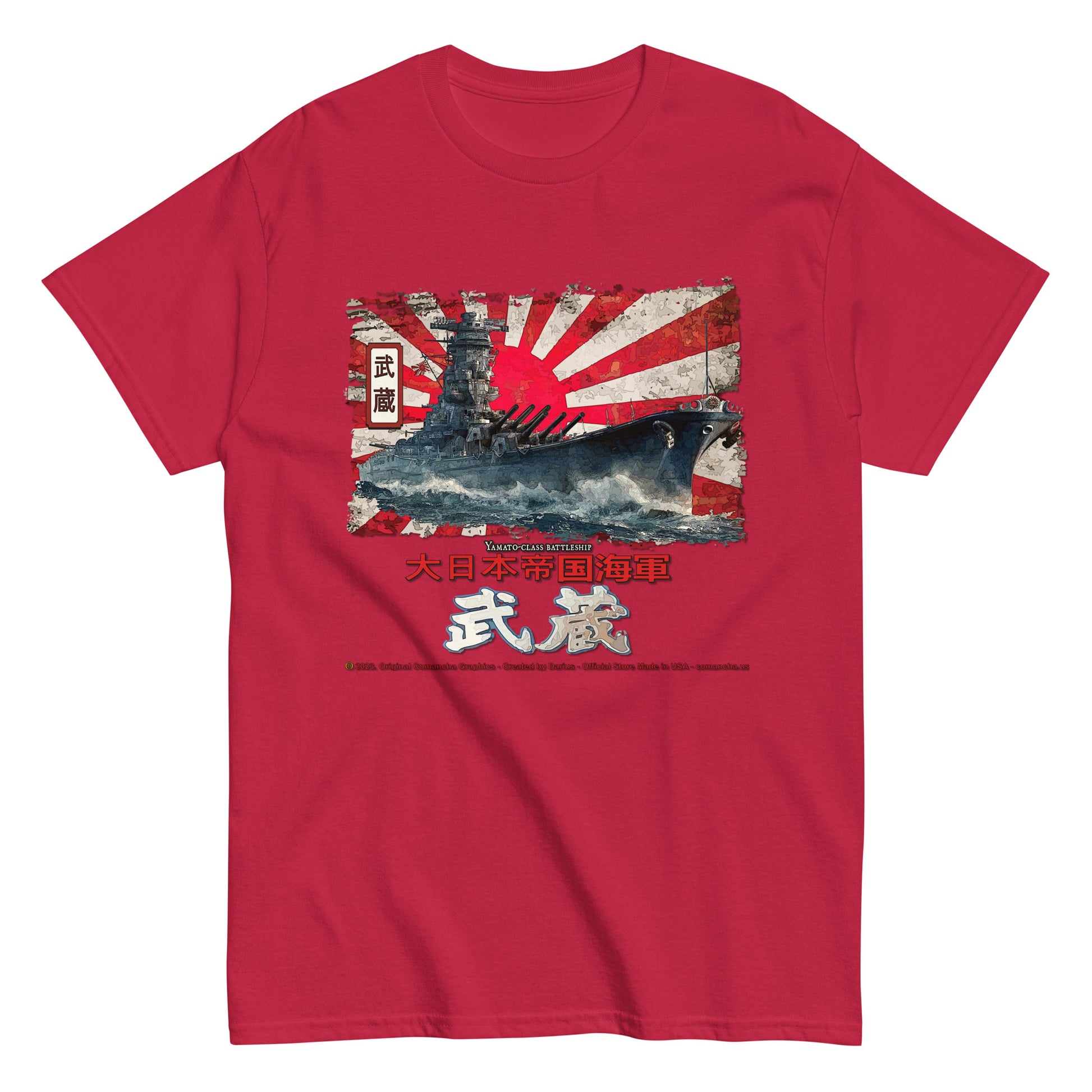 Musashi Battleship T-Shirt, Comancha T-shirts,