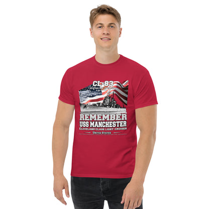 USS MANCHESTER CL-83 Cruiser Veterans t-shirt