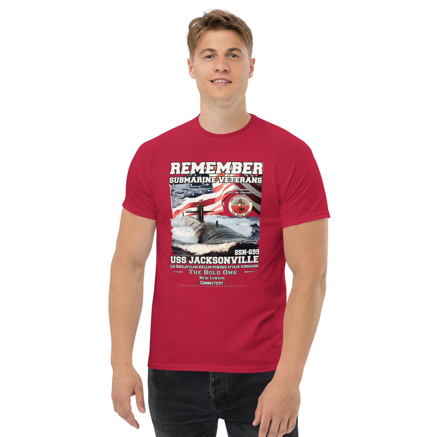 USS JACKSONVILLE SSN-699 Submarine T-Shirt