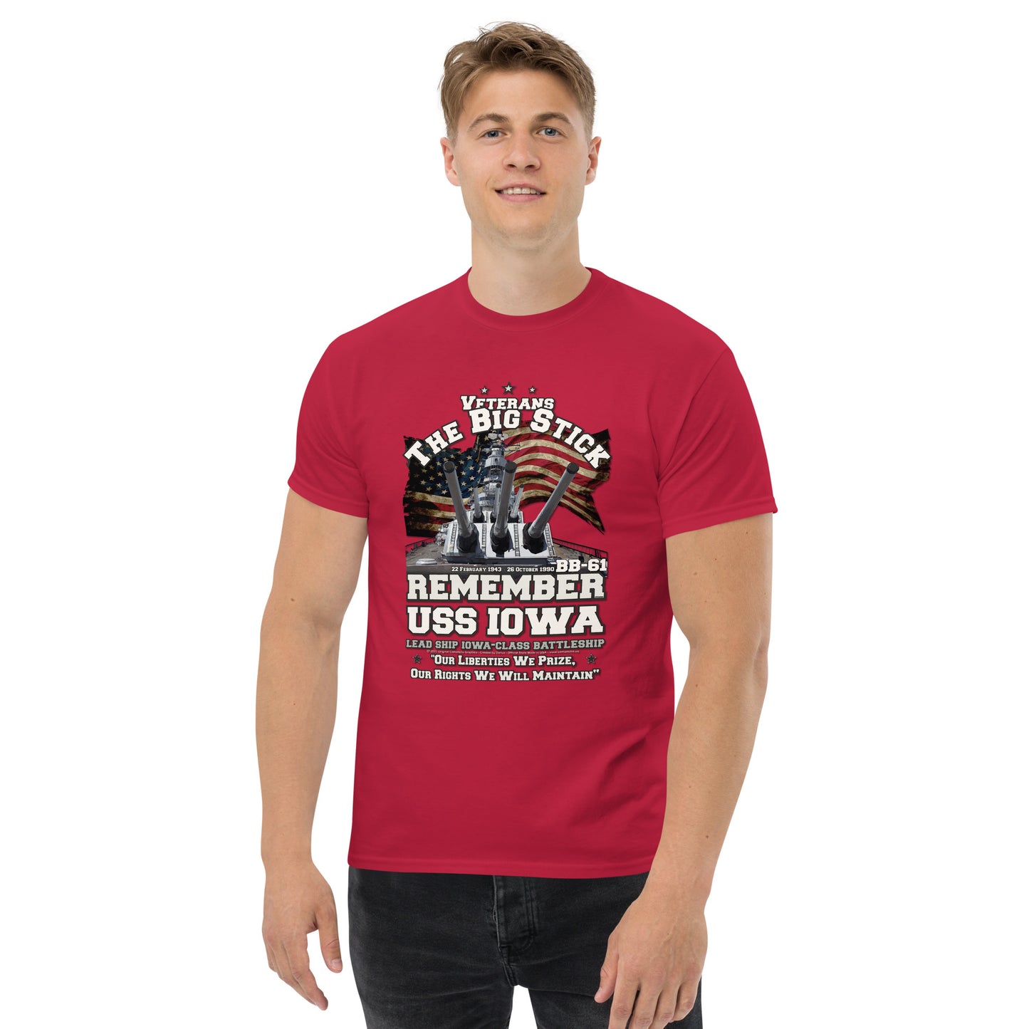 USS IOWA BB-61 Battleship Veterans Classic T-Shirt,