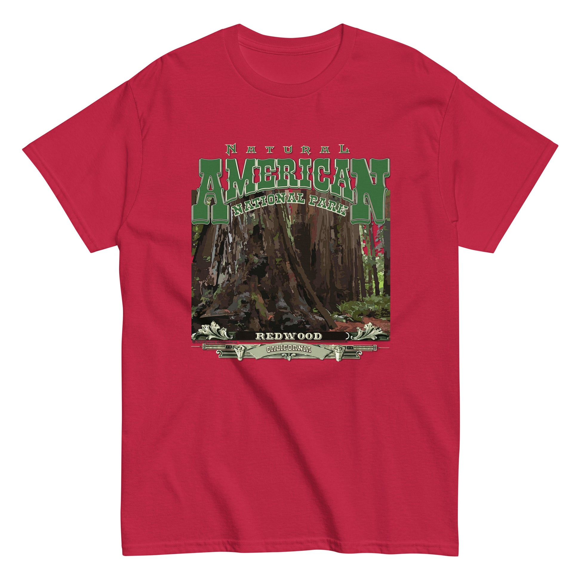 Redwood National Park t-shirt, Comancha Graphics,Redwood t-shirt, Comancha Graphics tee,