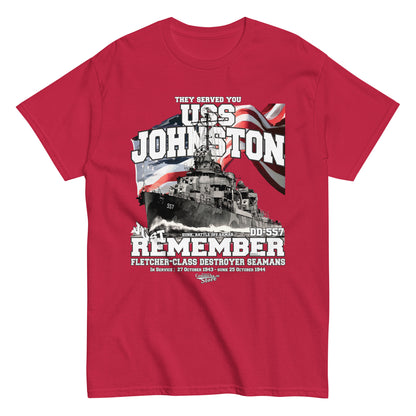 USS Johnston DD-557 destroyer t-shirt