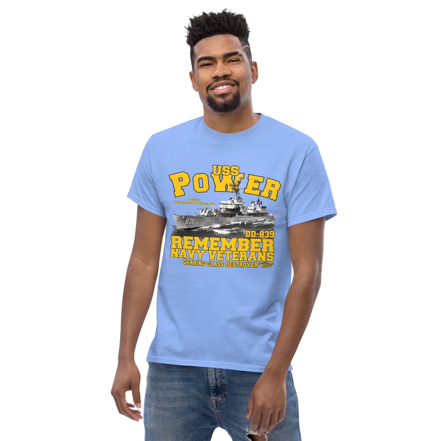 USS Power DD-839 Destroyer t-shirt,