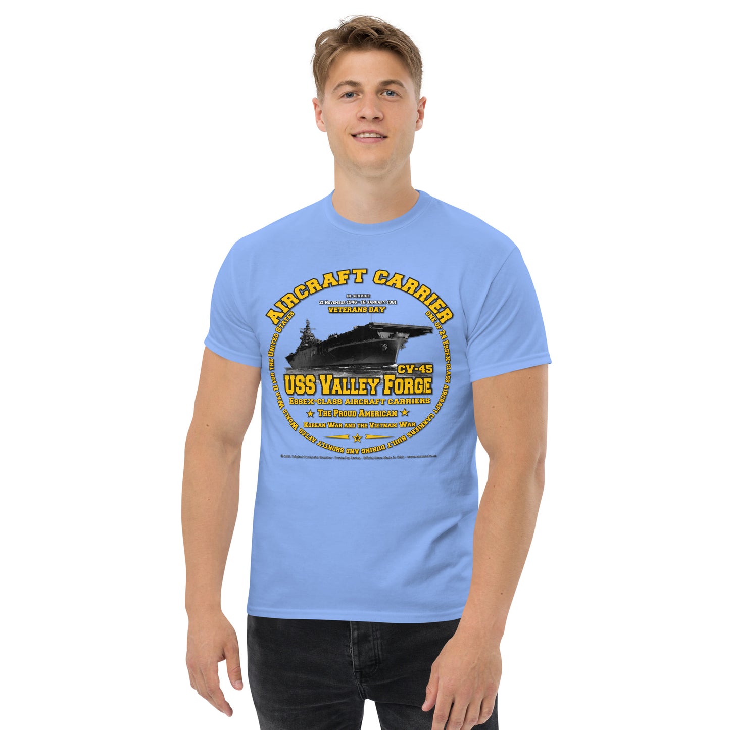 USS VALLEY FORGE CV-45 Aircraft Carrier T-shirt