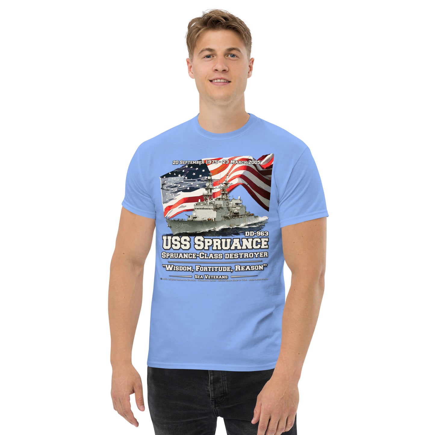 USS SPRUANCE DD-963 Destroyer t-shirt