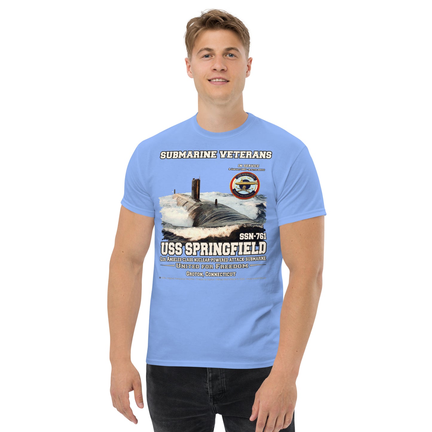 USS SPRINGFIELD SSN-761 Submarine t-shirt