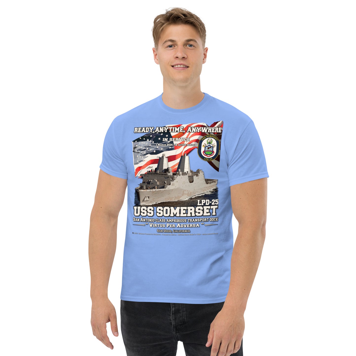 USS SOMERSET LPD-25 Amphibious Transport Dock t-shirt