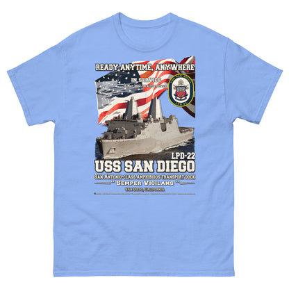 USS SAN DIEGO LPD-22 Amphibious Transport dock t-shirt