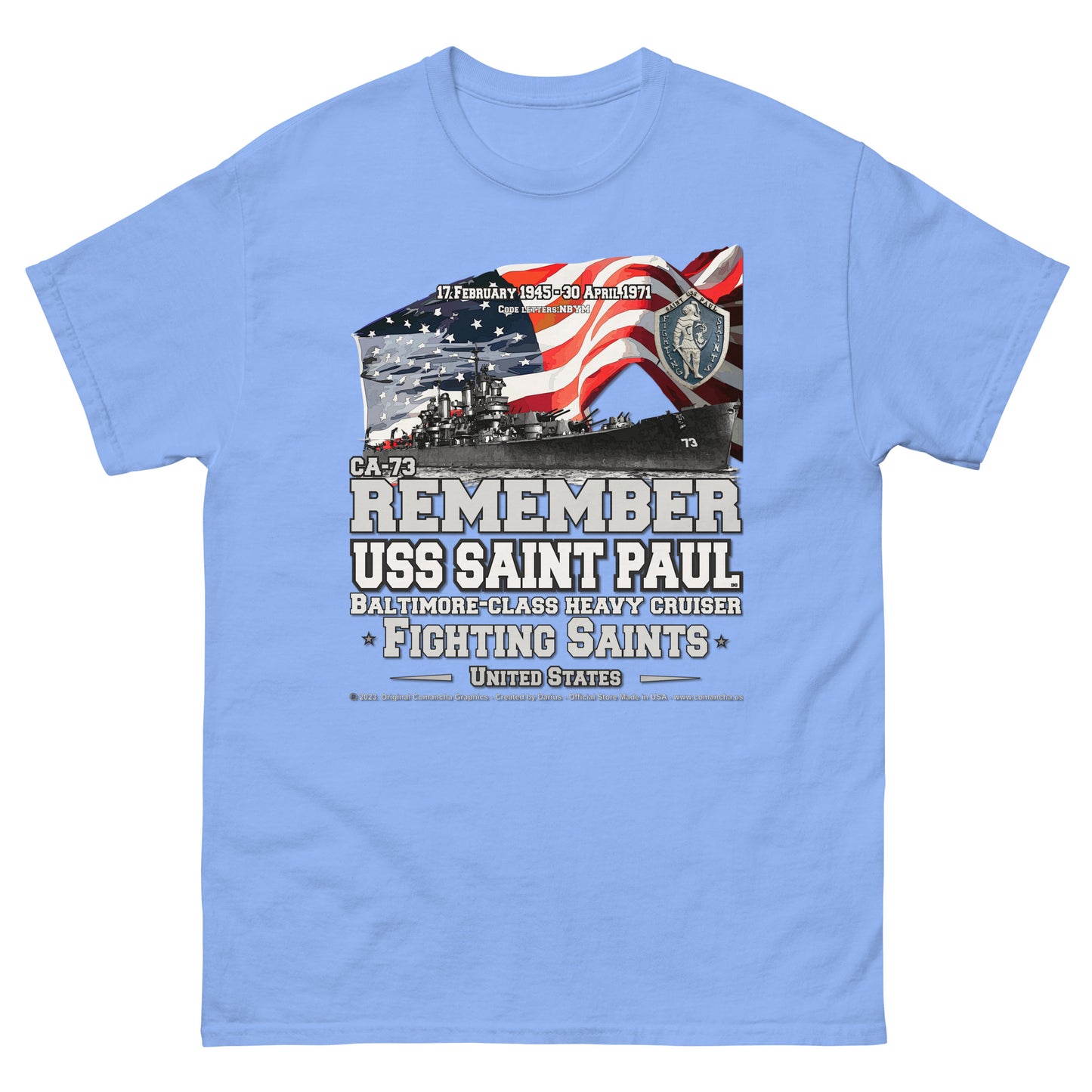 USS SAINT PAUL CA-73 Heavy Cruiser T-shirt