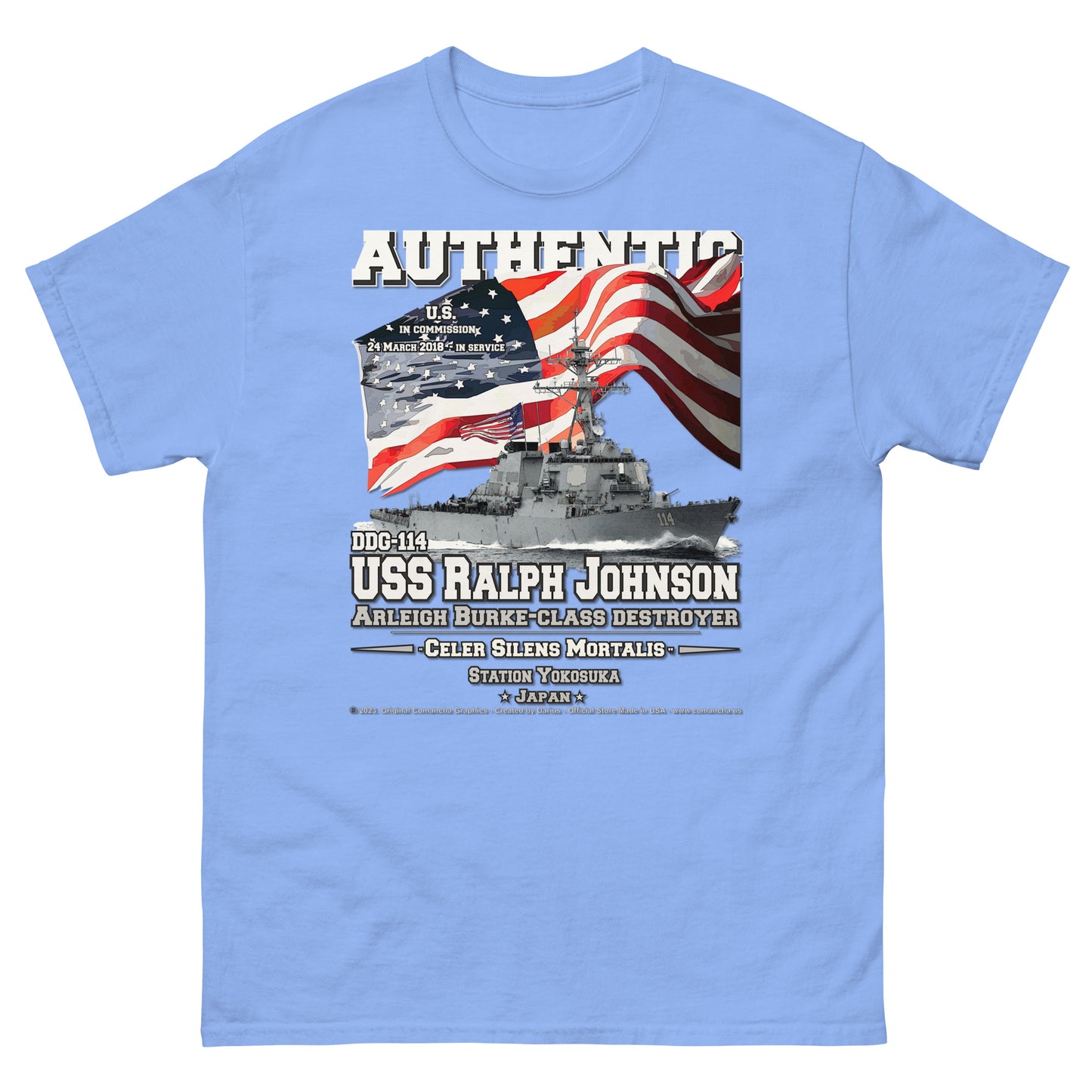 USS RALPH JOHNSON DDG-114 Destroyer T-Shirt