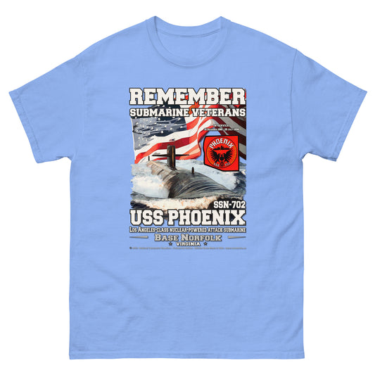 USS PHOENIX SSN-702 Submarine Veterans Classic T-Shirt, Comancha T-shirts,