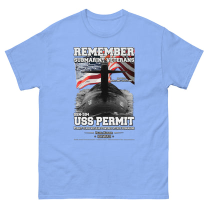 USS PERMIT SSN-594 Submarine T-Shirt