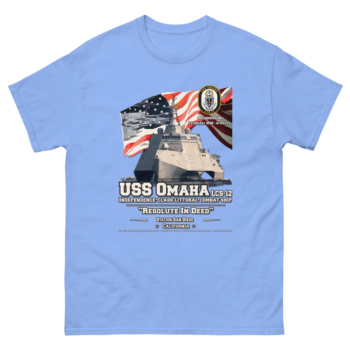 USS OMAHA LCS-12 Littoral Combat Ship T-Shirt