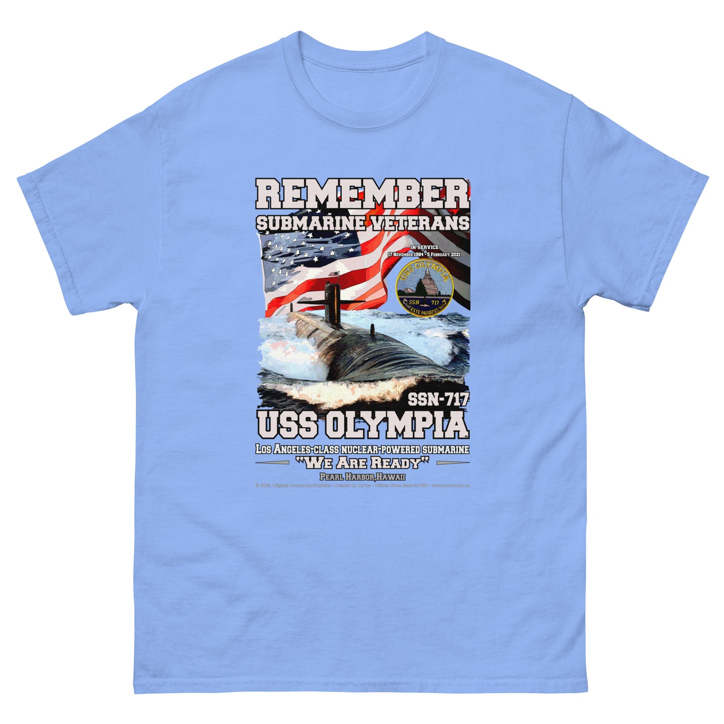 USS OLYMPIA SSN-717 Submarine T-shirt