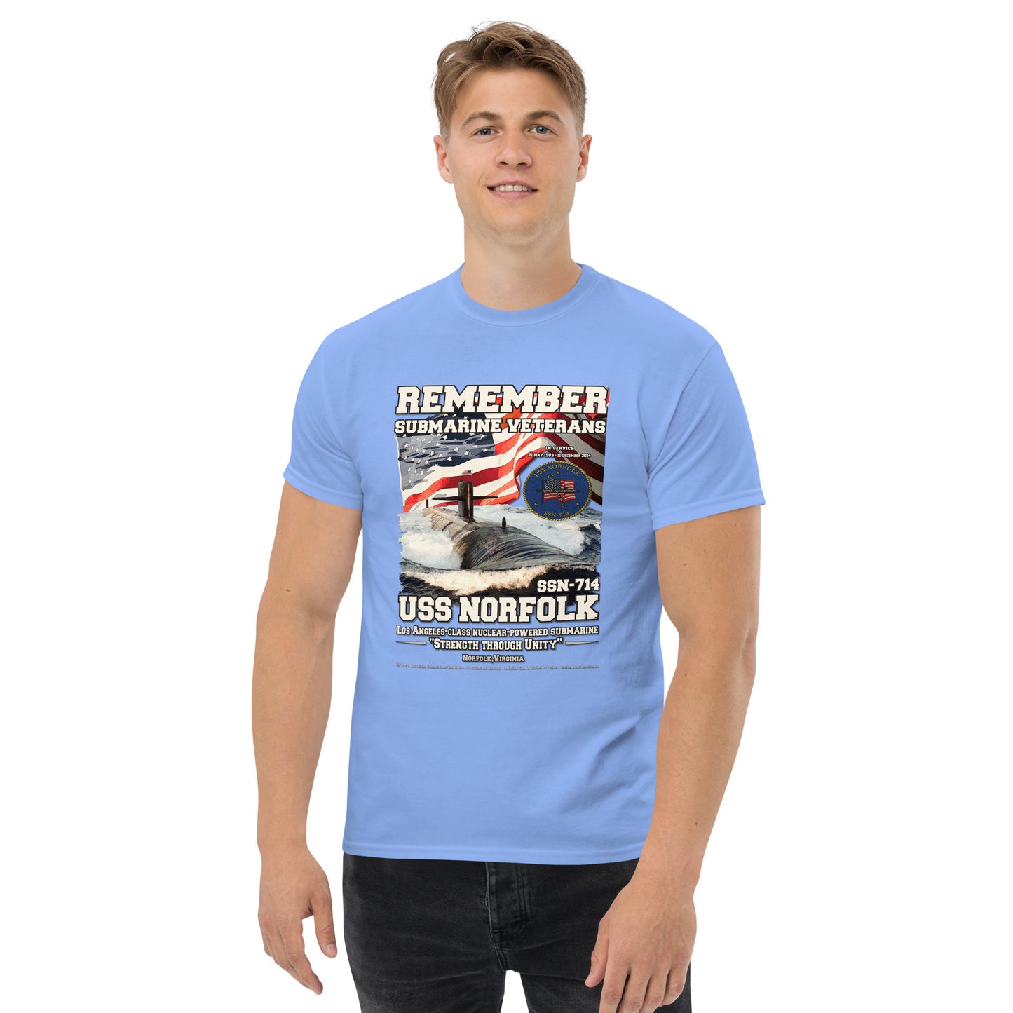 USS NORFOLK SSN-714 Submarine T-shirt