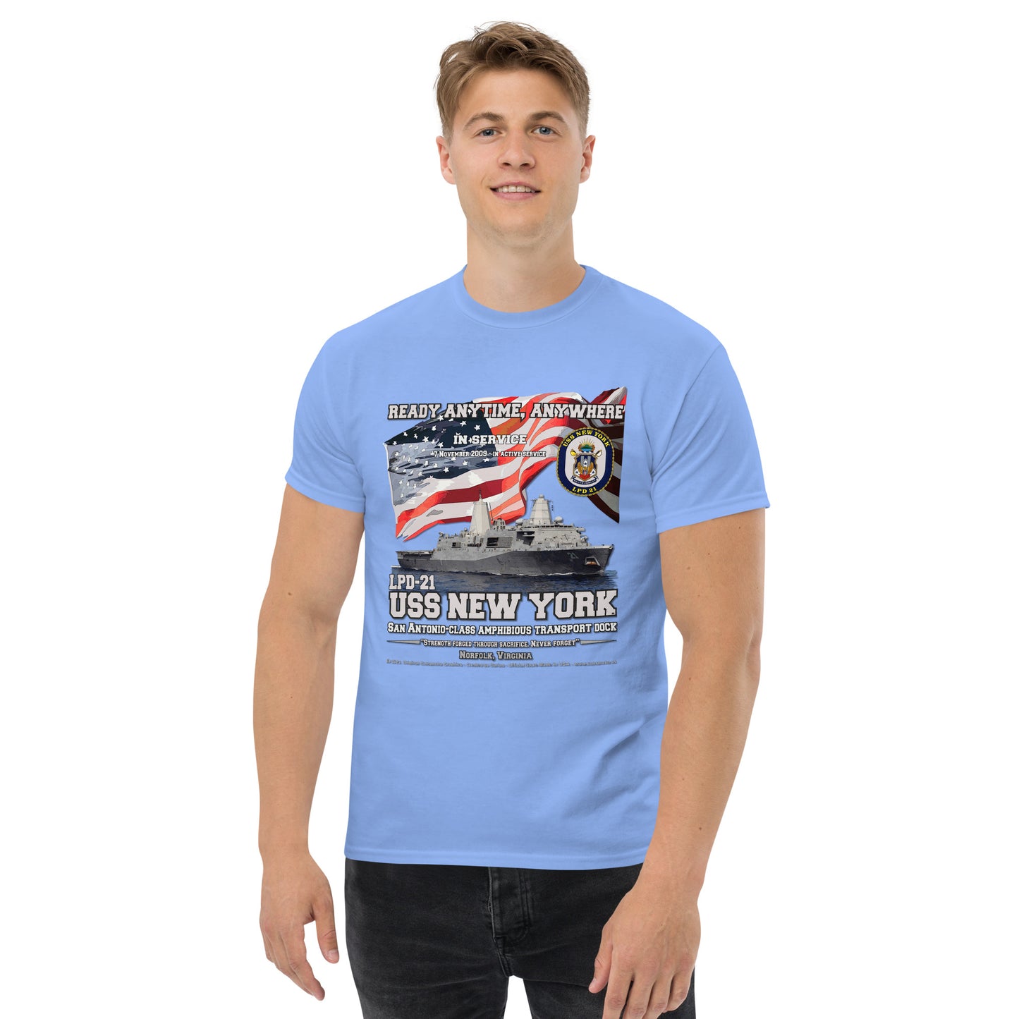 USS NEW YORK LPD-21 Amphibious Transport DockT-shirt