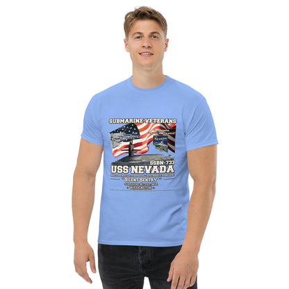 USS NEVADA SSN-733 Submarine Veterans t-shirt