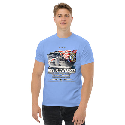 USS MILWAUKEE LCS-5 Littoral Combat Ship T-Shirt