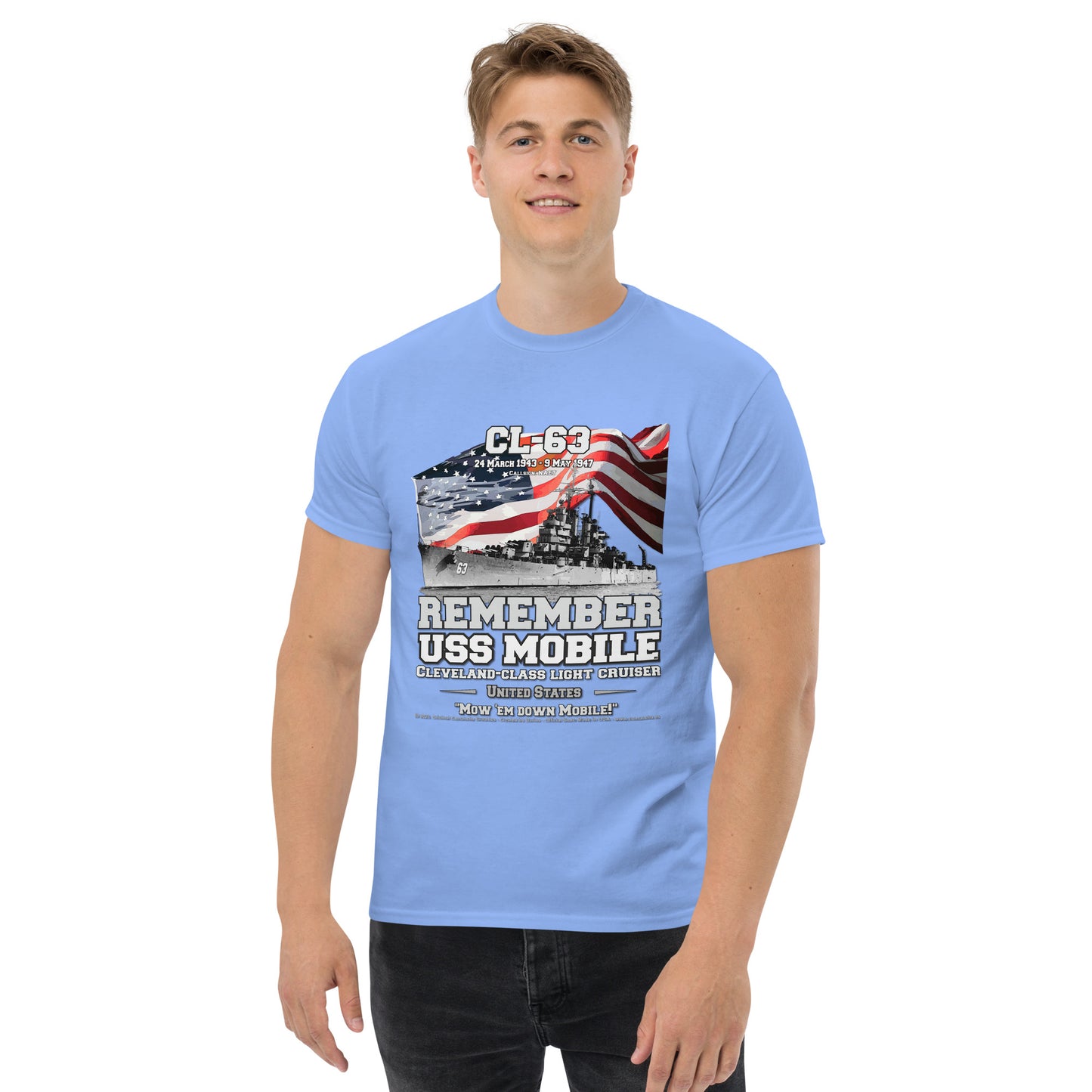 USS MOBILE CL-63 Cruiser T-Shirt