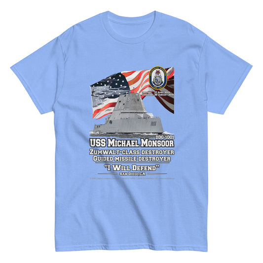 USS MICHAEL MONSOOR DDG-1001 Destroyer Sailors Classic T-Shirt,