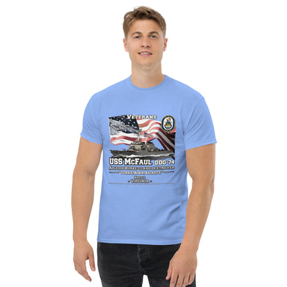 USS McFAUL DDG-74 Destroyer Veterans Classic T-Shirt, Comancha Navy T-shirts,