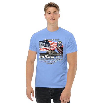 USS MAHAN DDG-72 Destroyer Veterans Classic T-Shirts, US Navy Ship T-Shirts, Comancha T-shirts,