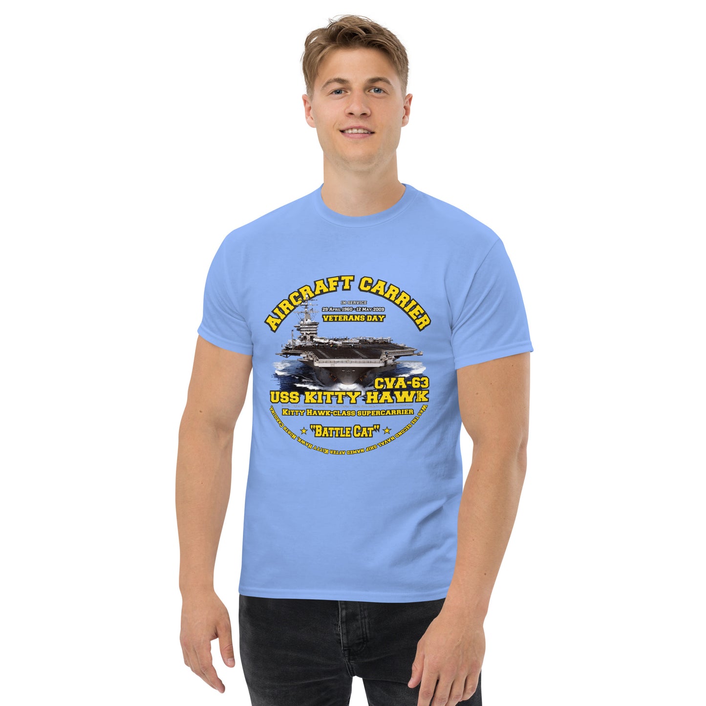 USS KITTY HAWK CVA-63 Aircraft Veterans Veterans T-Shirt, Comancha Navy T-shirts,